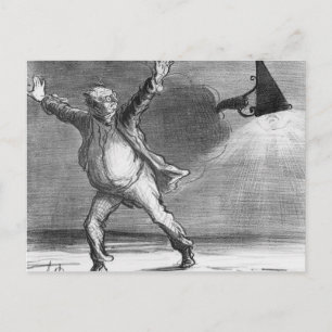 Monsieur Babinet beschließt, die Sonne herunterzuf Postkarte
