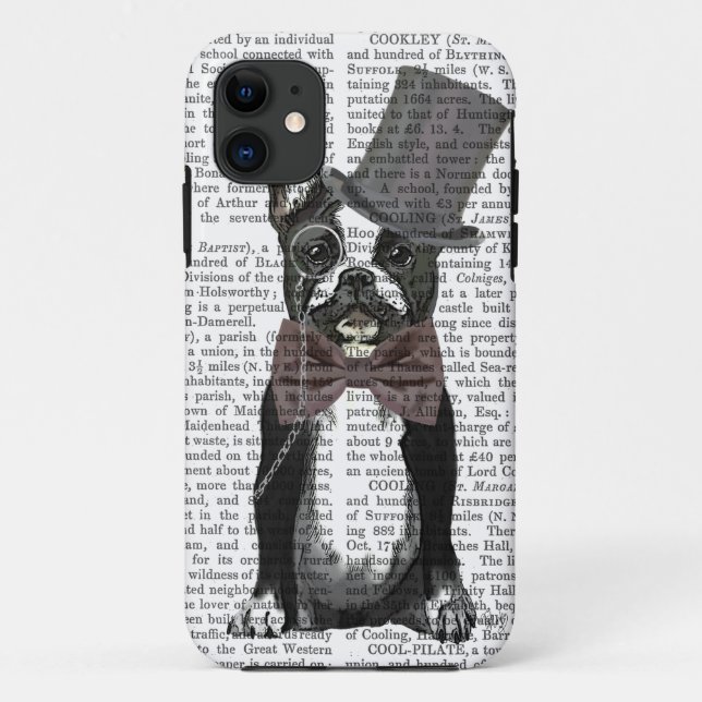 Monsieur Bulldog 2 Case-Mate iPhone Hülle (Rückseite)