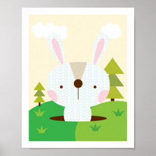 Monsieur Bunny - Art mural pour la nurserie des am