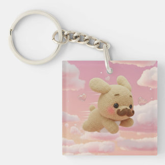 Monsieur Dog: Personalisierte japanische Yumekawa- Schlüsselanhänger