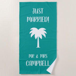 Monsieur et Madame serviette de plage cadeau pour 