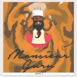 Monsieur Guru Aufkleber