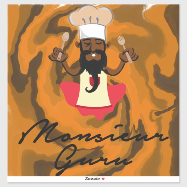 Monsieur Guru Aufkleber (Blatt)