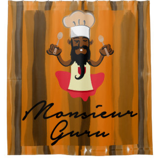 Monsieur Guru Duschvorhang
