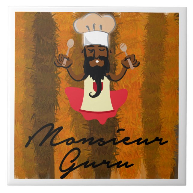 Monsieur Guru Fliese (Vorderseite)