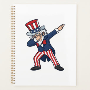 Monsieur patriotique Dabbing Design vectoriel vint