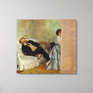 Monsieur und Madame Edouard Manet Edgar Degas-  Leinwanddruck
