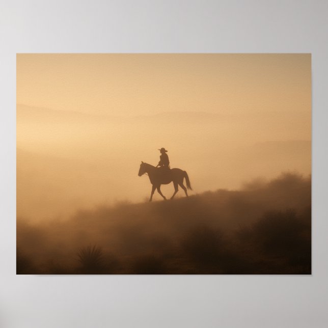Monsoon Clouds Poster - Dramatic Desert Sky Print (Devant)
