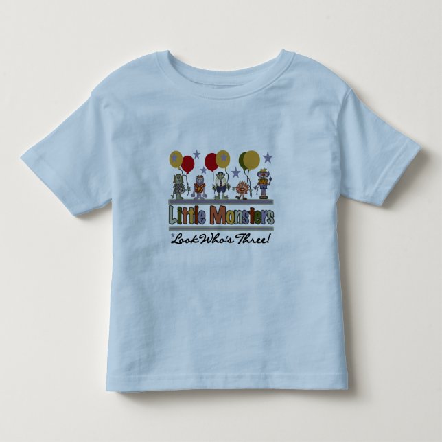 Monster 3ème anniversaire Tshirts et cadeaux (Devant)