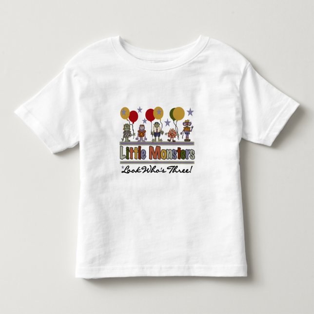 Monster 3ème anniversaire Tshirts et cadeaux (Devant)