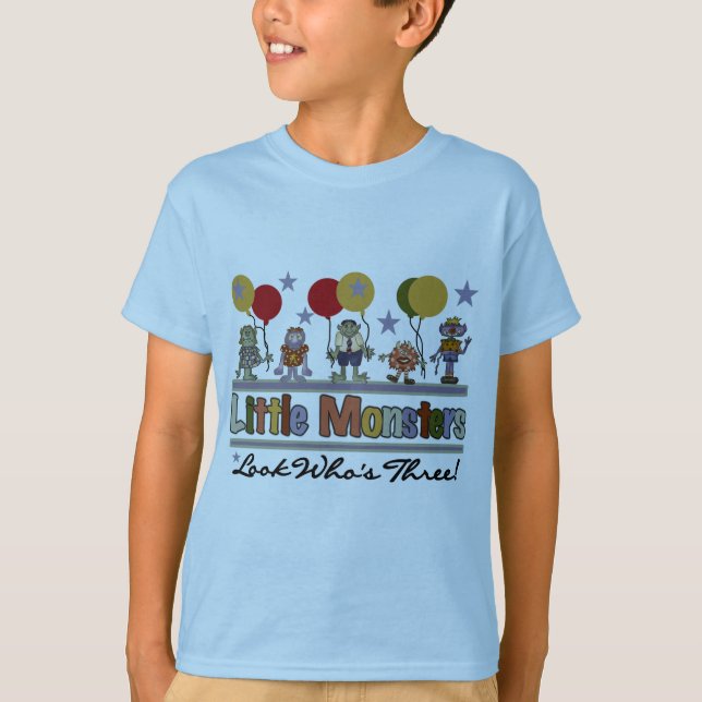 Monster 3ème anniversaire Tshirts et cadeaux (Devant)