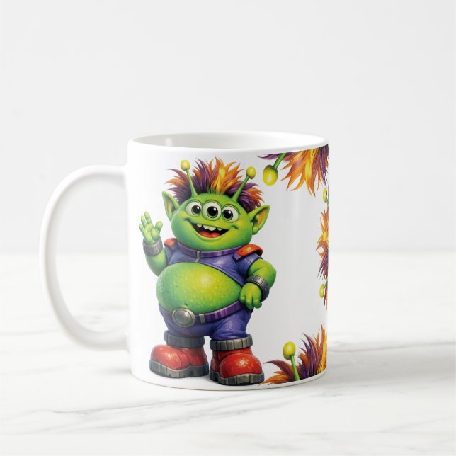Monster 4 Haare Kaffeetasse (Links)