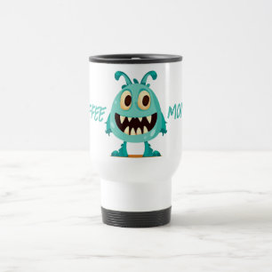 Monster/Alien/Cartoon/Blau Reisebecher