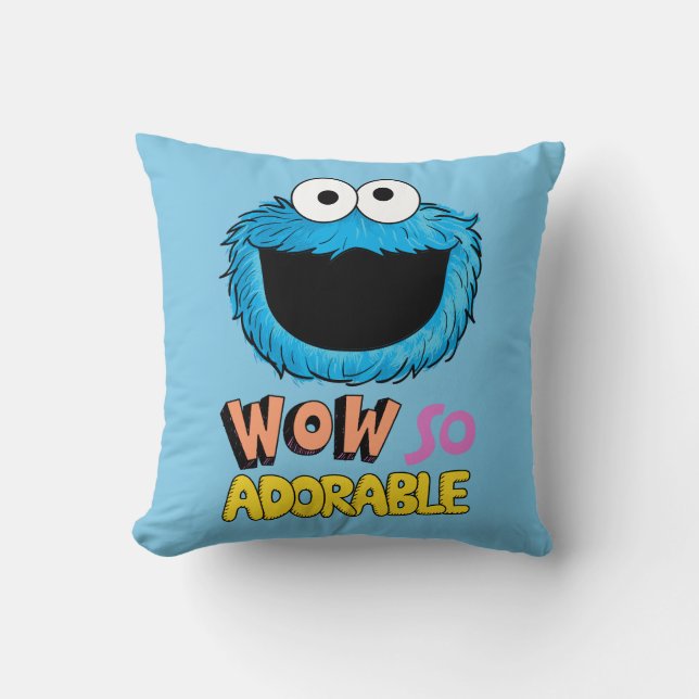 Monster am Ende dieser Geschichte | Krümelmonster Kissen (Vorderseite)