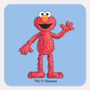 Monster am Ende dieser Geschichte Süsse Elmo Quadratischer Aufkleber