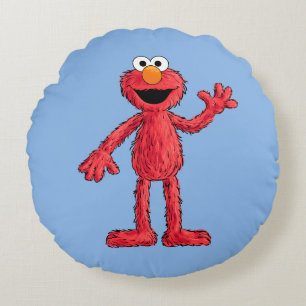 Monster am Ende dieser Geschichte   Süsse Elmo Rundes Kissen