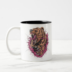 Monster Angry Bear Zweifarbige Tasse