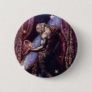 Monster Art: Geist einer Flea von William Blake Button