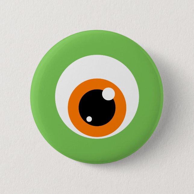 Monster-Augen-Knopf Button (Vorderseite)