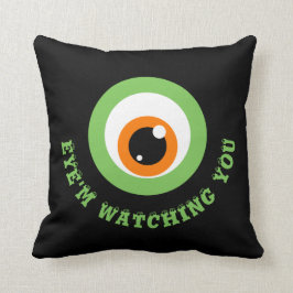 Monster-Augen-Wortspiel-Kissen Kissen