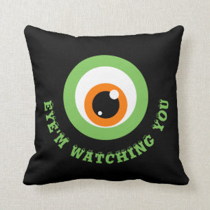 Monster-Augen-Wortspiel-Kissen Kissen