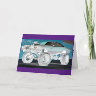 MONSTER AUTO-GEBURTSTAGSKARTEN KARTE