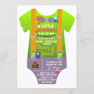 Monster Baby Shower - Sie haben ein Monster erscha Einladung