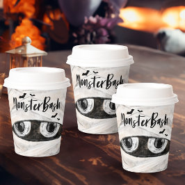 Monster Bash Fun Spooky Mummy Halloween-Party Pappbecher