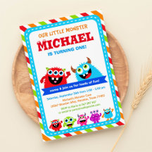 Monster Bash Geburtstagsparty Einladung