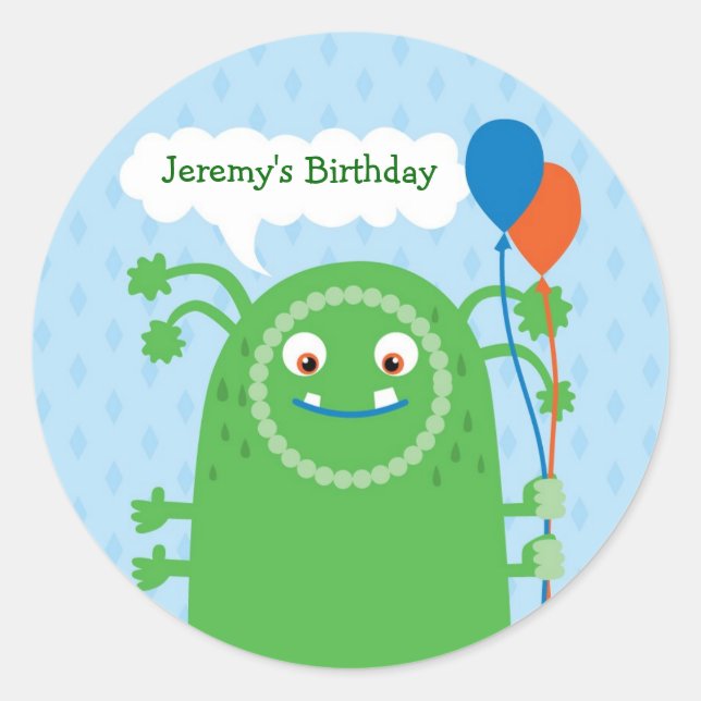 Monster Bash Gevor Siegel Sticker (Vorderseite)