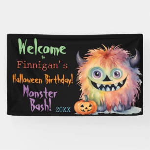 Monster Bash Halloween Geburtstag Banner