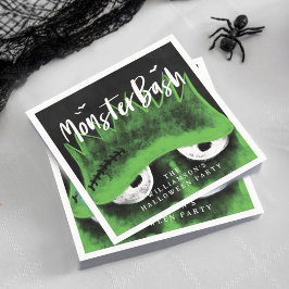 Monster Bash Spooky Frankenstein Halloween-Party Serviette