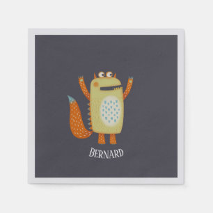 Monster Bernard Individuelle Name Serviette