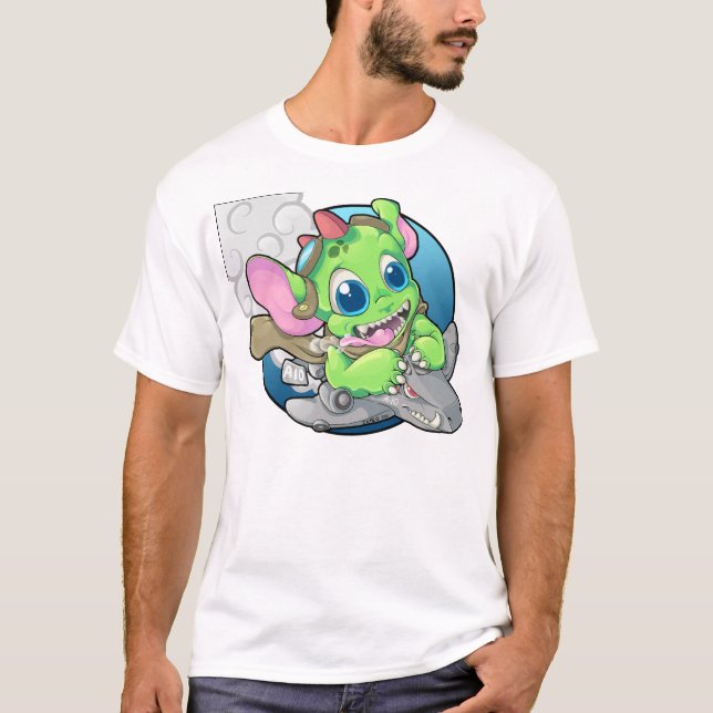 Monster-Bomber-Pilot T-Shirt (Vorderseite)