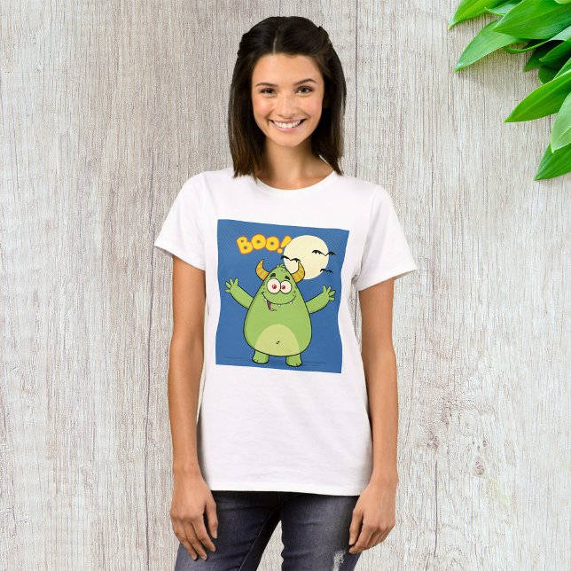 Monster Boo Womens T - Shirt (Von Creator hochgeladen)