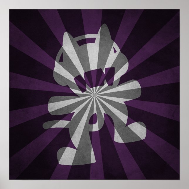 Monster Cat Outburst Poster Design (Vorne)