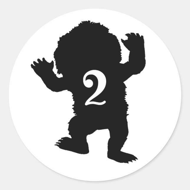 Monster Character Party Classic Stickers (Vorderseite)