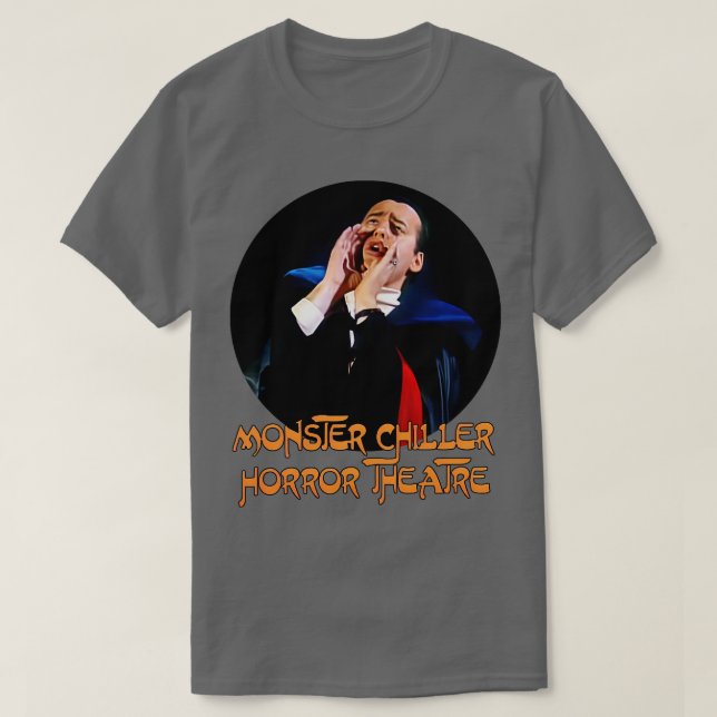 Monster Chiller Horror Theater SCTV T-Shirt (Design vorne)