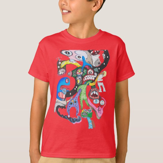Monster Collage Boys T - Shirt (Vorderseite)