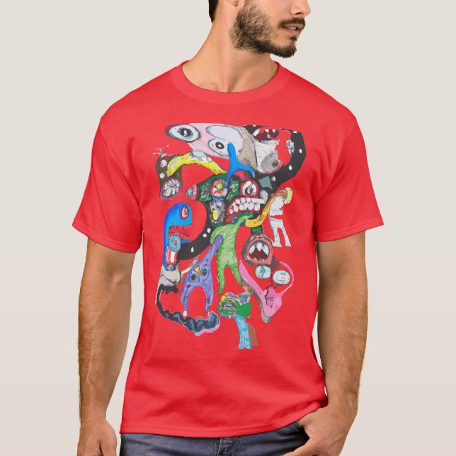 Monster-Collage T-Shirt (Vorderseite)