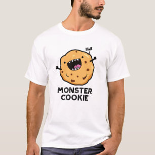 Monster Cookie Funny Food Puff T-Shirt