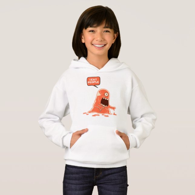 Monster essen Leute Hoodie (Vorne ganz)