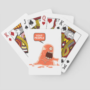 Monster essen Leute Spielkarten