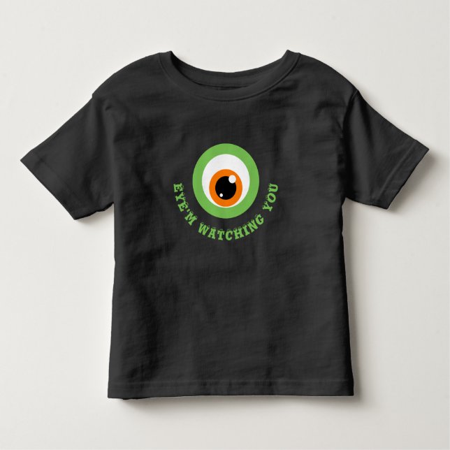 Monster Eye Pun Toddler T-Shirt (Devant)