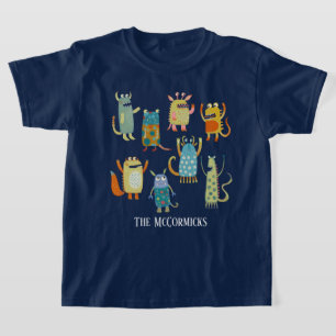Monster Family Individuelle Name T-Shirt