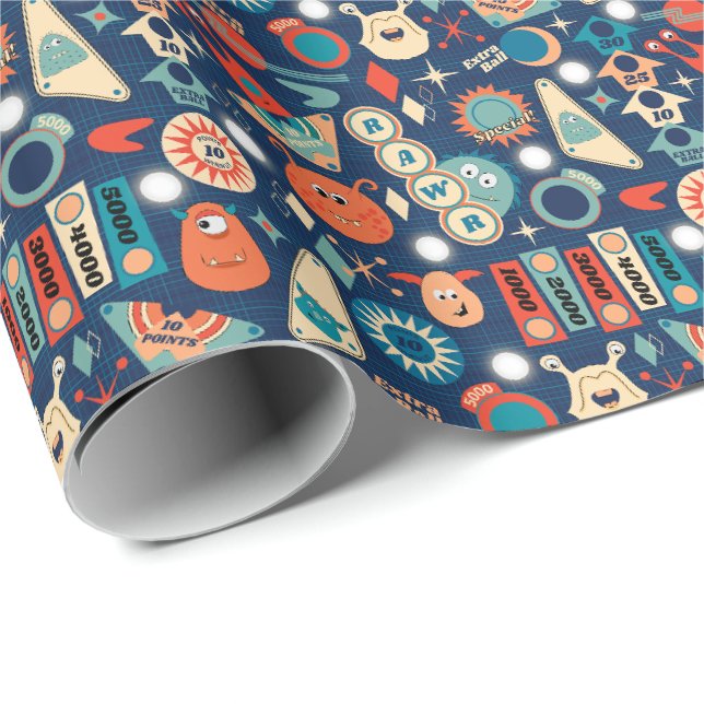 Monster Flipper Geschenkpapier (Rolleneckpunkt)