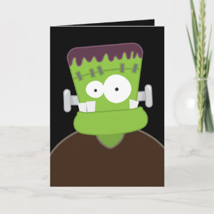 Monster Frankenstein   Carte d'Halloween joyeuse p