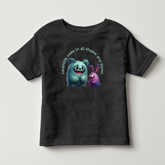 Monster Friends: Suzi & Bob Kleinkind T-shirt (Vorderseite)