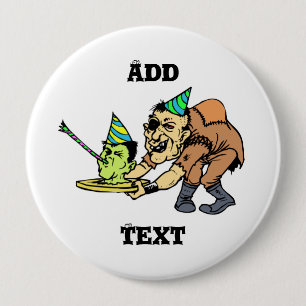 "Monster-Geburtstags-" Knopf Button