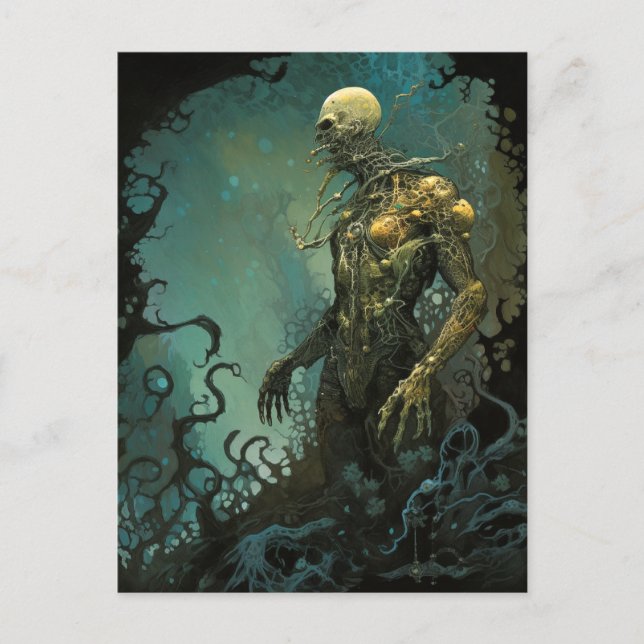 Monster Gotische Horror Kunst Postkarte (Vorderseite)